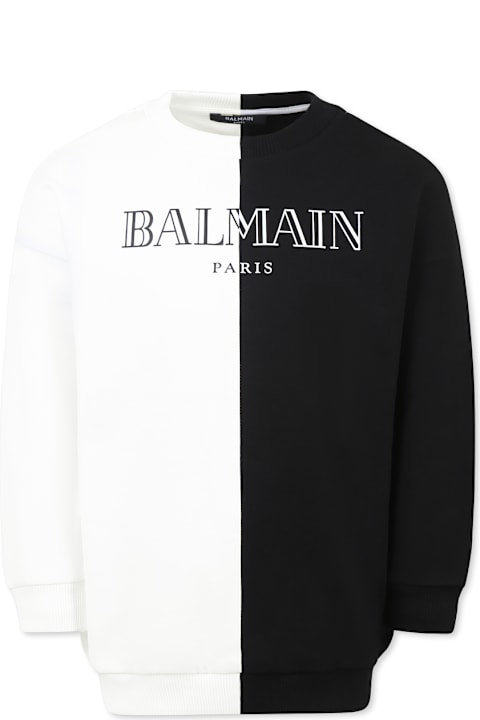 Balmain Sweaters & Sweatshirts for Boys Balmain Multicolor Sweatshirt For Kids With Logo