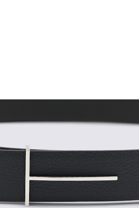 أدوات منزلية Tom Ford Navy Leather Belt