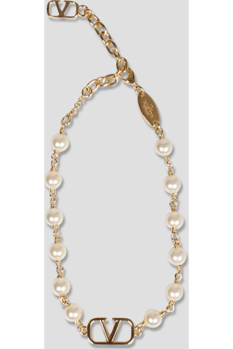Jewelry for Women Valentino Garavani Bracelet (perla 25mm) | Vlogo Signature