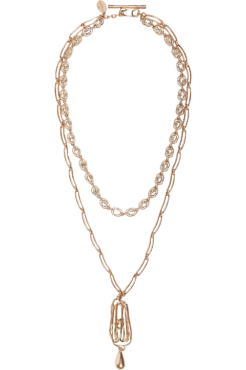 Weekend Max Mara Jewelry for Women Weekend Max Mara Origine Double Turn Metal Necklace