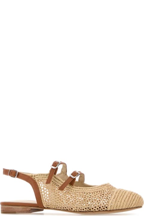 Carel Raffia Ballerinas