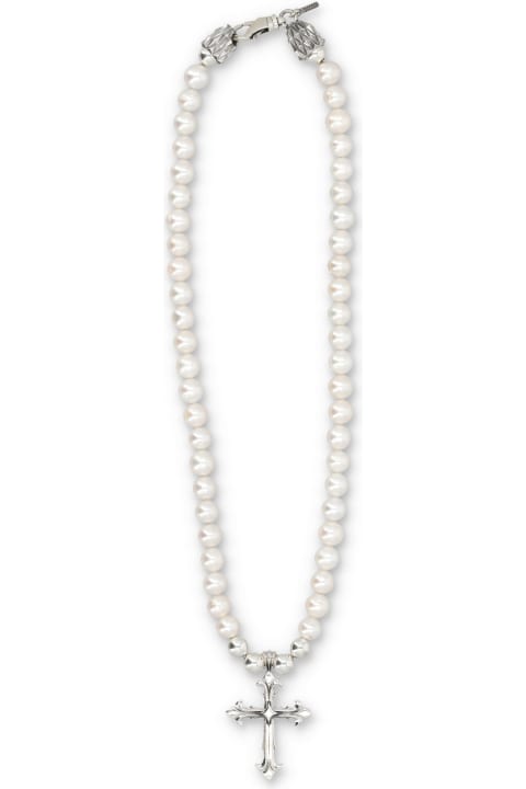 Pearl Necklace With Cross