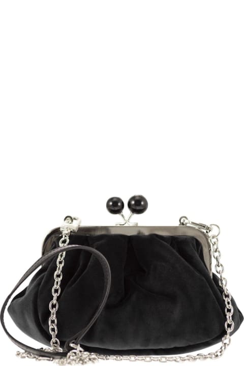 ウィメンズ クラッチバッグ Weekend Max Mara Logo Detailed Chained Clutch Bag