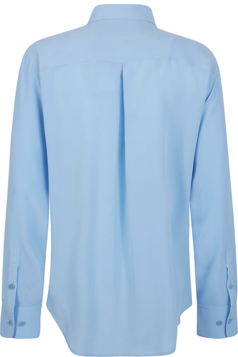 Equipment Topwear for Women Equipment Shirts Clear Blue