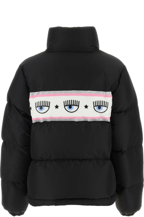 Chiara Ferragni Coats & Jackets for Women Chiara Ferragni Black Polyester Down Jacket