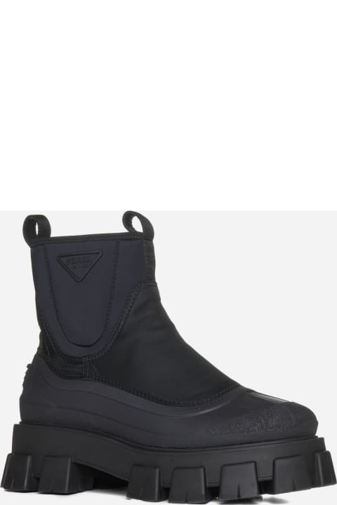 Prada Shoes for Men Prada Monolith Re-nylon Boots