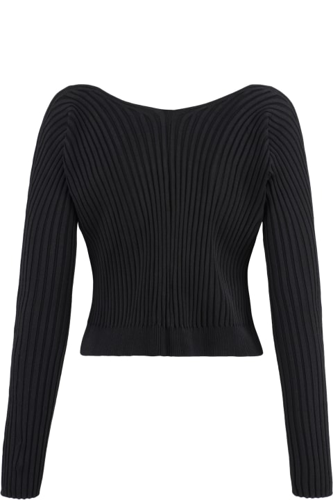 Sweaters for Women Jacquemus Pralu Logo Print Long Sleeve Top