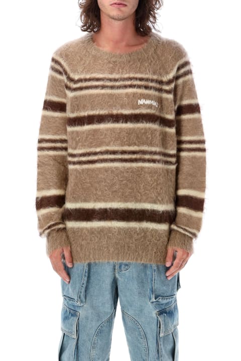 Nahmias Sweaters for Men Nahmias Striped Knit Crewneck