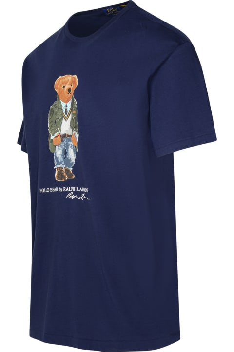 Ralph Lauren Topwear for Men Ralph Lauren Blue Cotton T-shirt