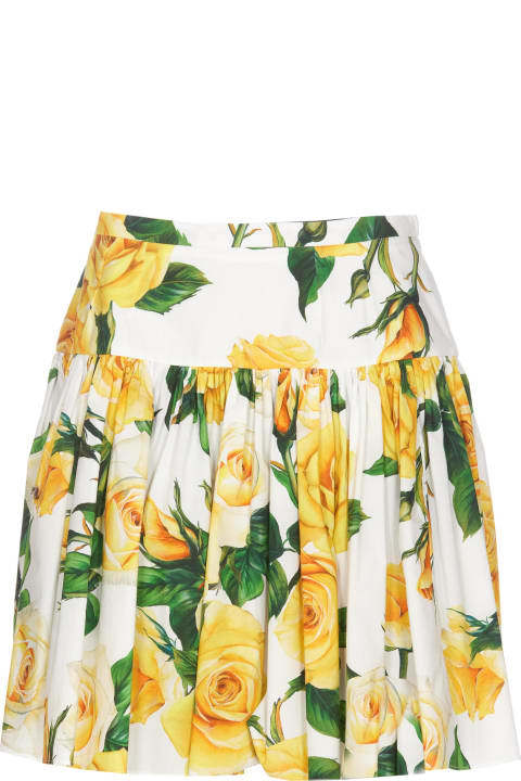 Skirts for Women Dolce & Gabbana Floral Printed Mini Skirt
