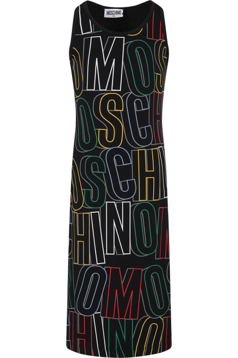 Moschino Dresses for Women Moschino Black Dress For Girl With Logo