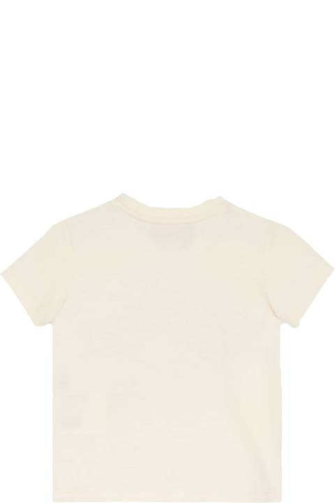 Gucci for Kids Gucci Off White Cotton Jersey T-shirt
