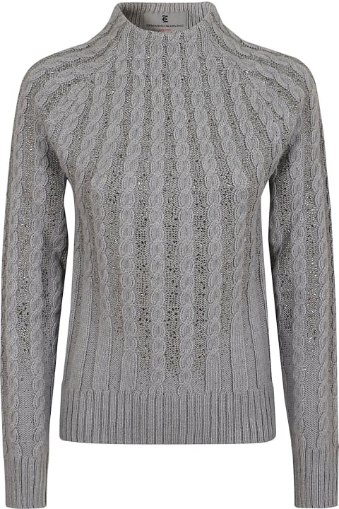 Ermanno Scervino Sweaters for Women Ermanno Scervino Long Sleeve High Neck Sweater