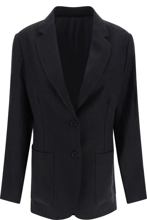 P.A.R.O.S.H. single-breasted virgin woo blend blazer - Grey