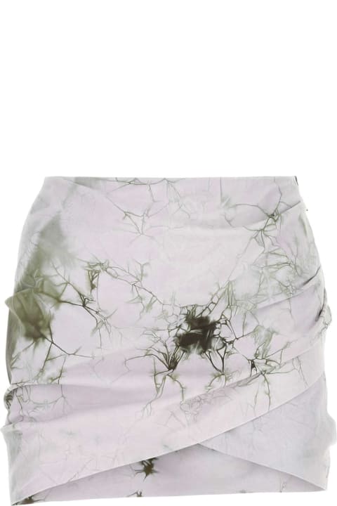 ウィメンズのセール Off-White Printed Leather Mini Skirt