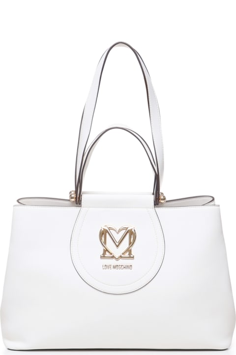 Fashion for Women Love Moschino Tote Bag With Logo Plaque