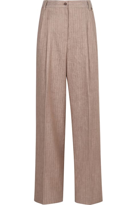 Herno Pants & Shorts for Women Herno Linen And Cotton Trousers