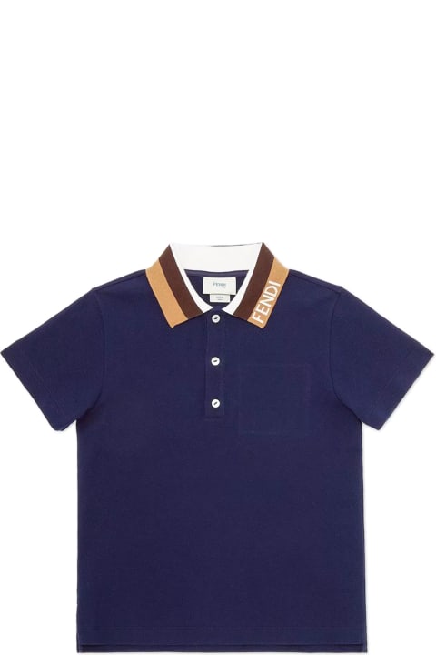 ボーイズ FendiのTシャツ＆ポロシャツ Fendi Fendi Kids T-shirts And Polos Blue