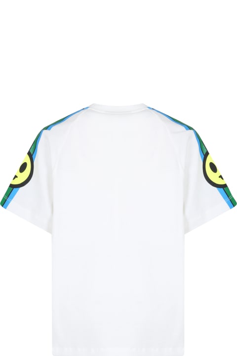 ボーイズのセール Barrow White T-shirt For Kids With Smiley
