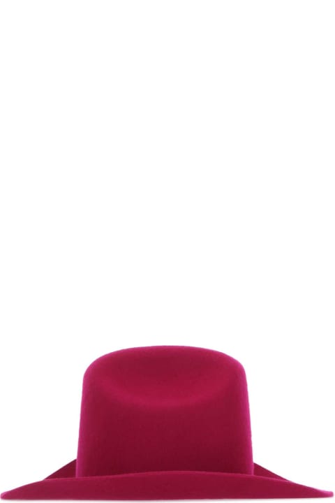 Ruslan Baginskiy Hair Accessories for Women Ruslan Baginskiy Tyrian Purple Felt Hat