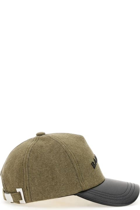 Hats for Men Balmain Baseball Hat With Logo