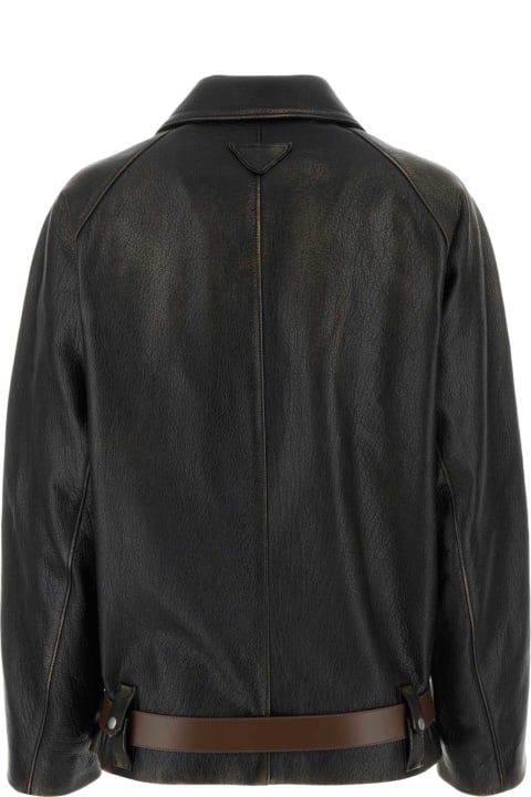 Prada Black Leather Jacket