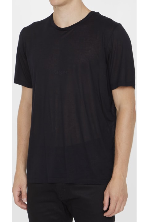 Homeware Saint Laurent Black T-shirt With Logo