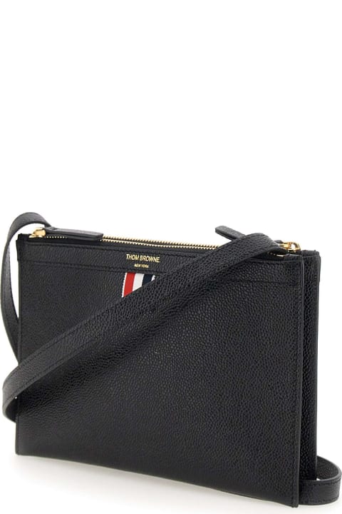 Shoulder Bags for Women Thom Browne 'small Document Holder ' Shoulder Bag Leather