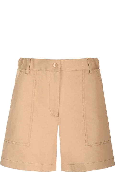 Moncler Pants & Shorts for Women Moncler Cotton Gabardine Bermuda