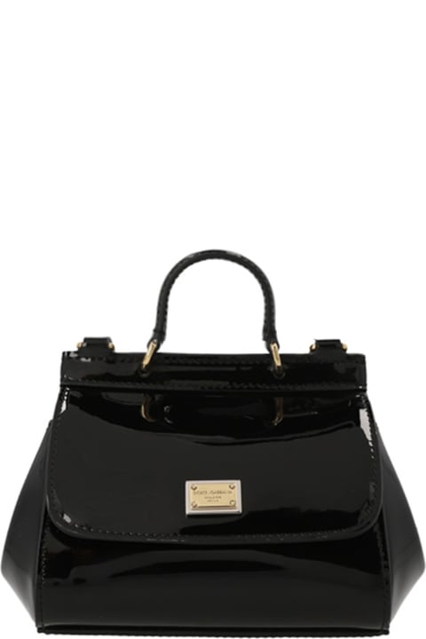 Dolce Gabbana Miss Sicily Majolica Patent Leather Micro Satchel