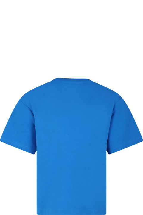 Little Marc Jacobs for Kids Little Marc Jacobs Blue T-shirt For Kids With Logo