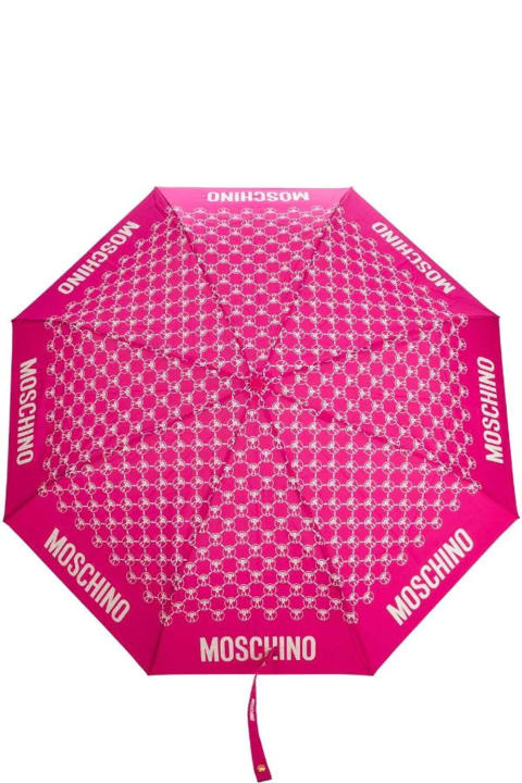 Fashion for Women Moschino Dqm Allover Mini Aoc Umbrella