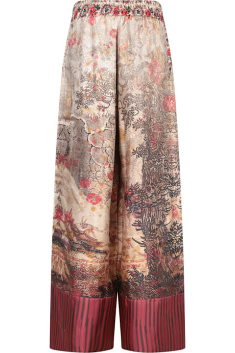 Homeware Pierre-Louis Mascia Red-beige Print Trousers