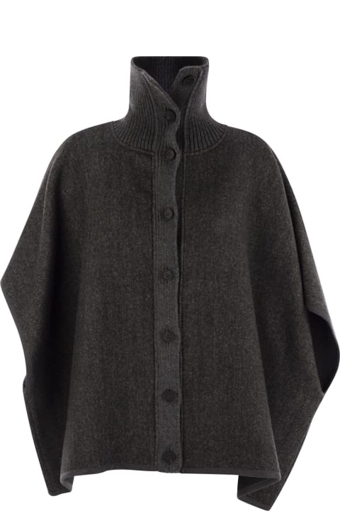 Homeware Fabiana Filippi Wool Turtleneck Cape