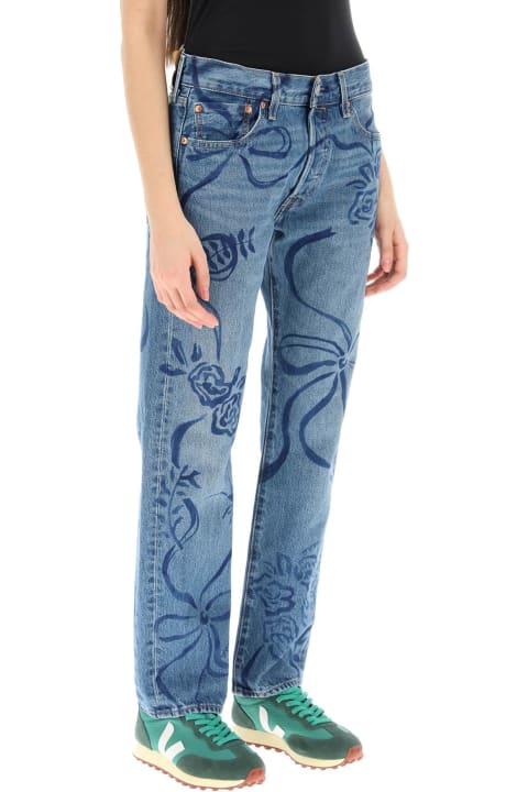 Collina Strada Jeans for Women Collina Strada Upcycled Levi's 501's In Laurel Ashleigh Floral