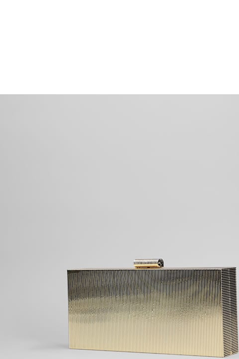 retrofete for Women retrofete Milo Clutch In Gold Metal Alloy