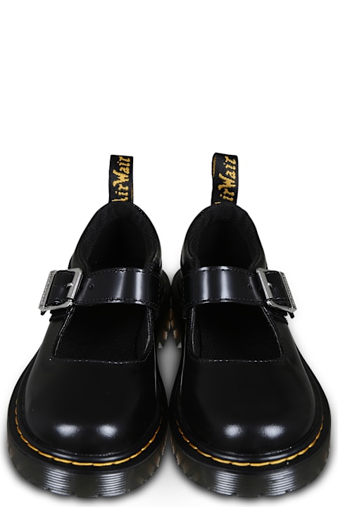 Dr. Martens for Kids Dr. Martens Black Mj Bex Ballet Flats For Girl With Logo