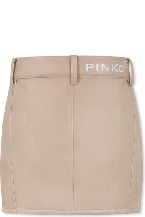 Homeware Pinko Pink Skirt For Girl With Logo