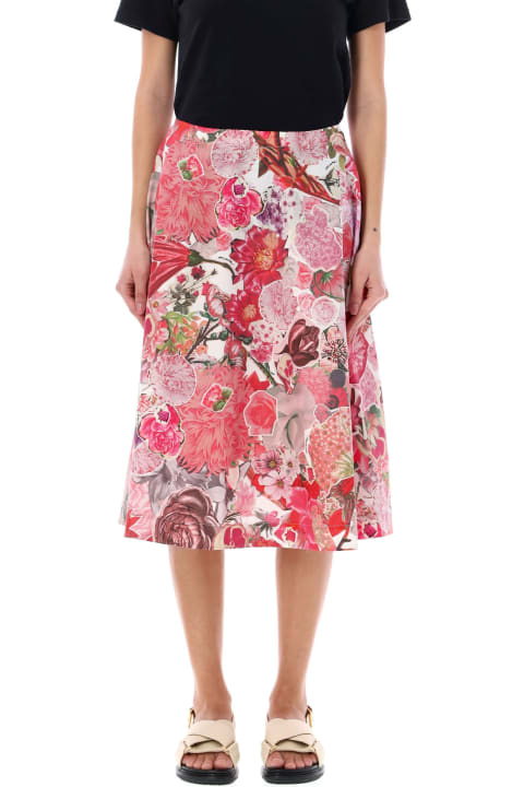 ウィメンズ新着アイテム Marni Floral Print Midi Skirt