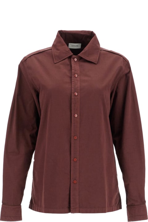 Lemaire ملابس علوية لـ السيدات Lemaire Cotton Dyed In The Garment Shirt