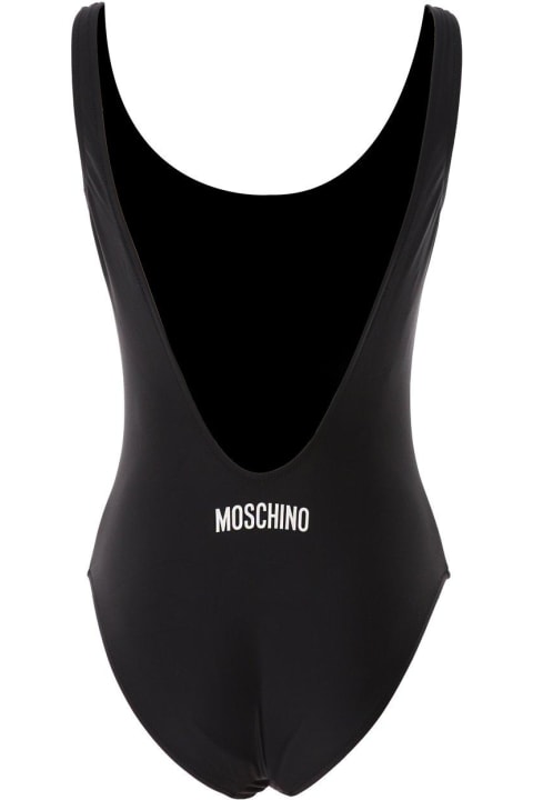 Moschino Swimwear for Women Moschino Slogan Printed One-piece Swimsuit