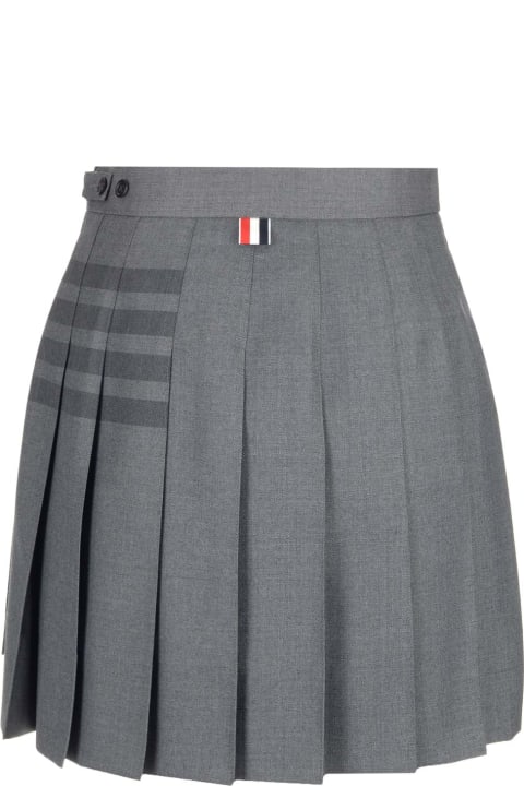 Thom Browne Skirts for Women Thom Browne '4-bar' Pleated Mini Skirt
