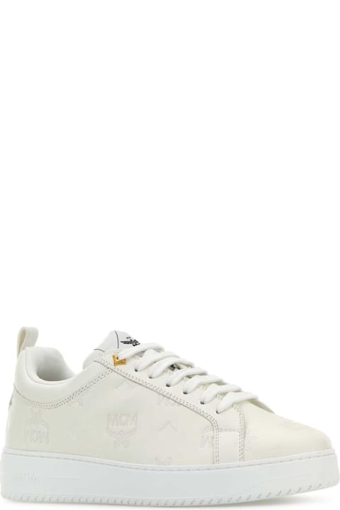 MCM Shoes for Women MCM White Leather New Terrain Sneakers