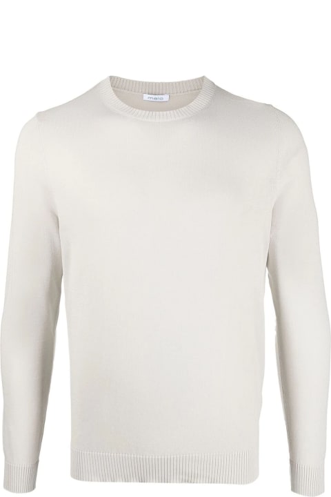 メンズ Maloのニットウェア Malo White Cotton Jumper