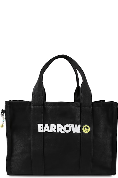 Homeware Barrow Black Beach Bag For Girl With Logo