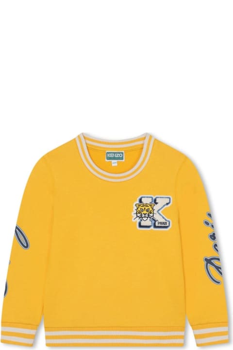 Sweaters & Sweatshirts for Boys Kenzo Kids Felpa Con Ricamo