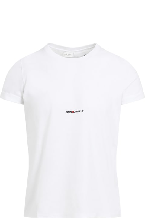 Saint Laurent Topwear for Men Saint Laurent Logo Tshirt