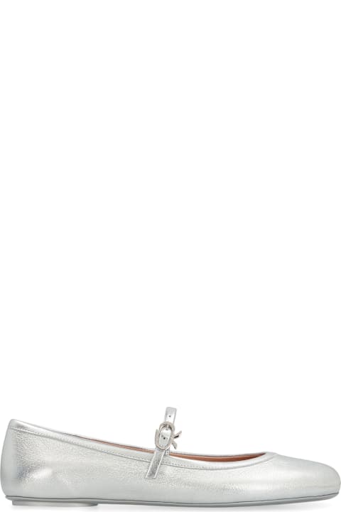 Shoes Sale for Women Gianvito Rossi Carla Leather Ballet Flats