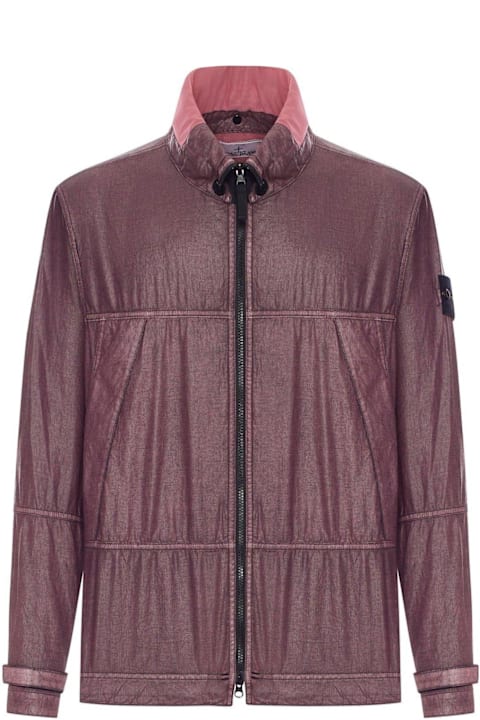 Stone Island Coats & Jackets for Men Stone Island Logo-patch Zipped Jacket