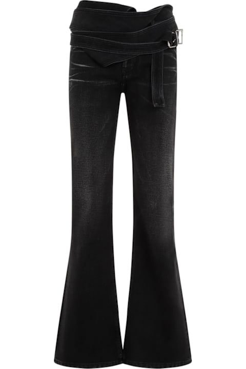 Y/Project سراويل طويلة وقصيرة لـ السيدات Y/Project Wrap Belt Jeans